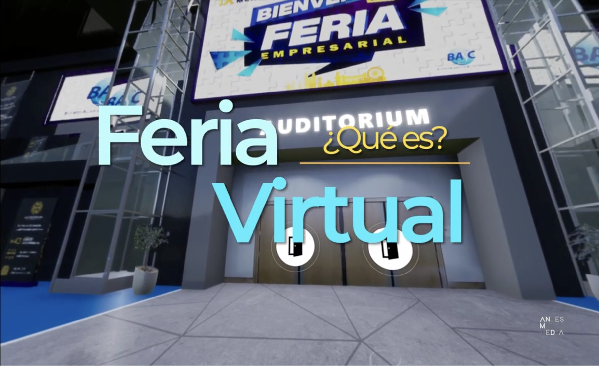 Demo de feria híbrida y virtual de Andes Multimedia