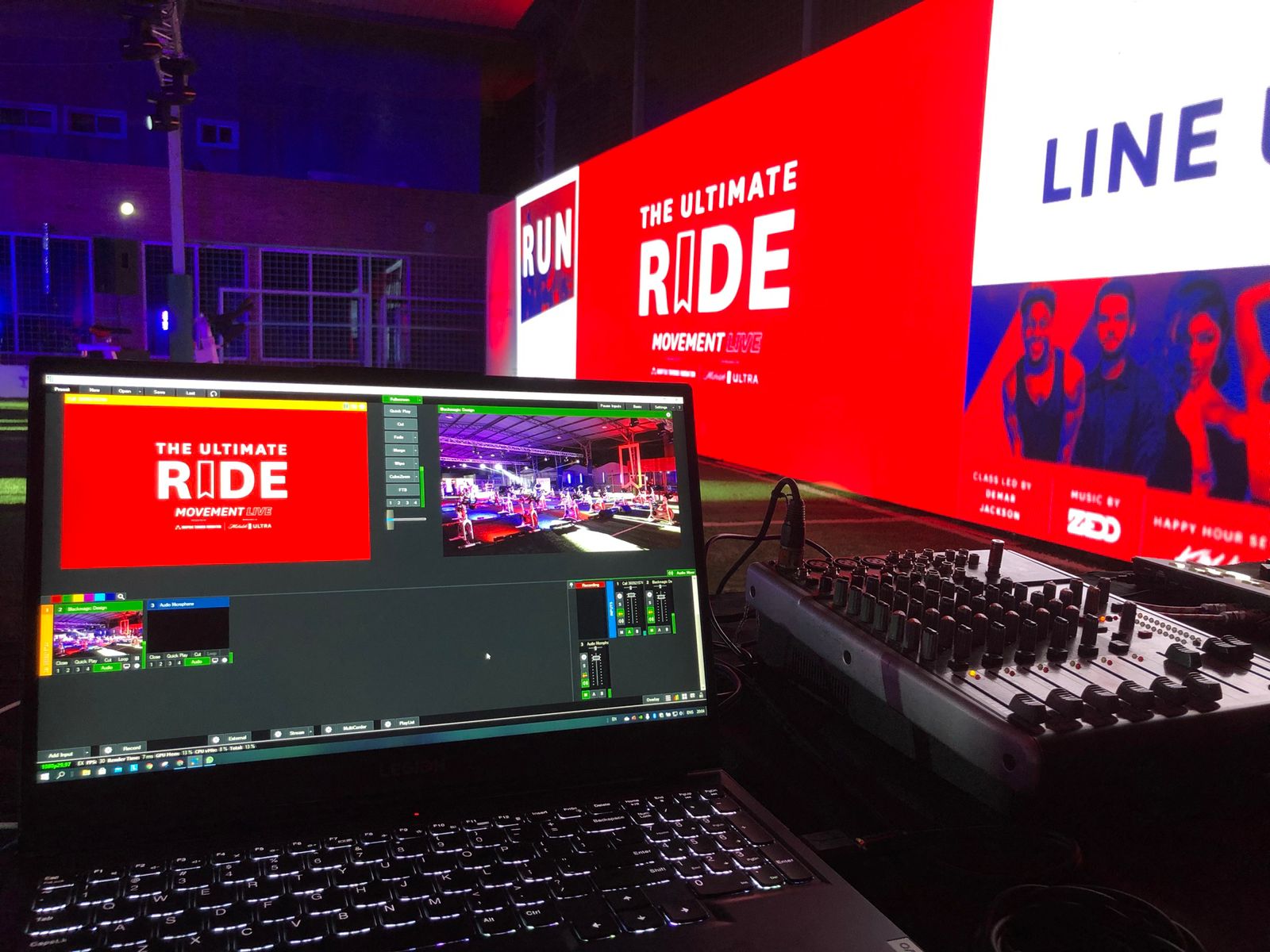 Integración de presentaciones y branding en vivo