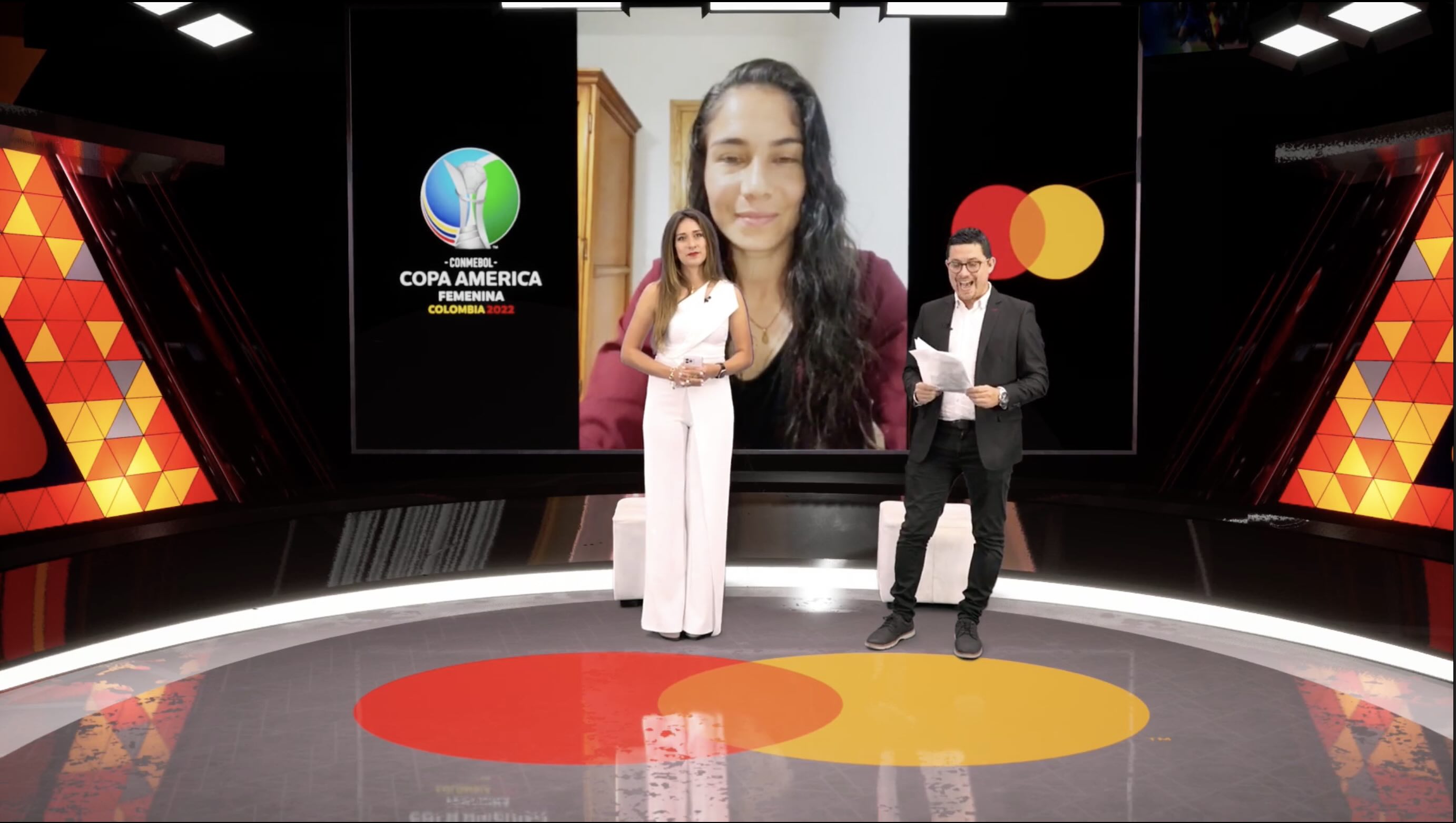 Virtual Set for the Women’s Copa America Web Show — Gigi Moreira interview